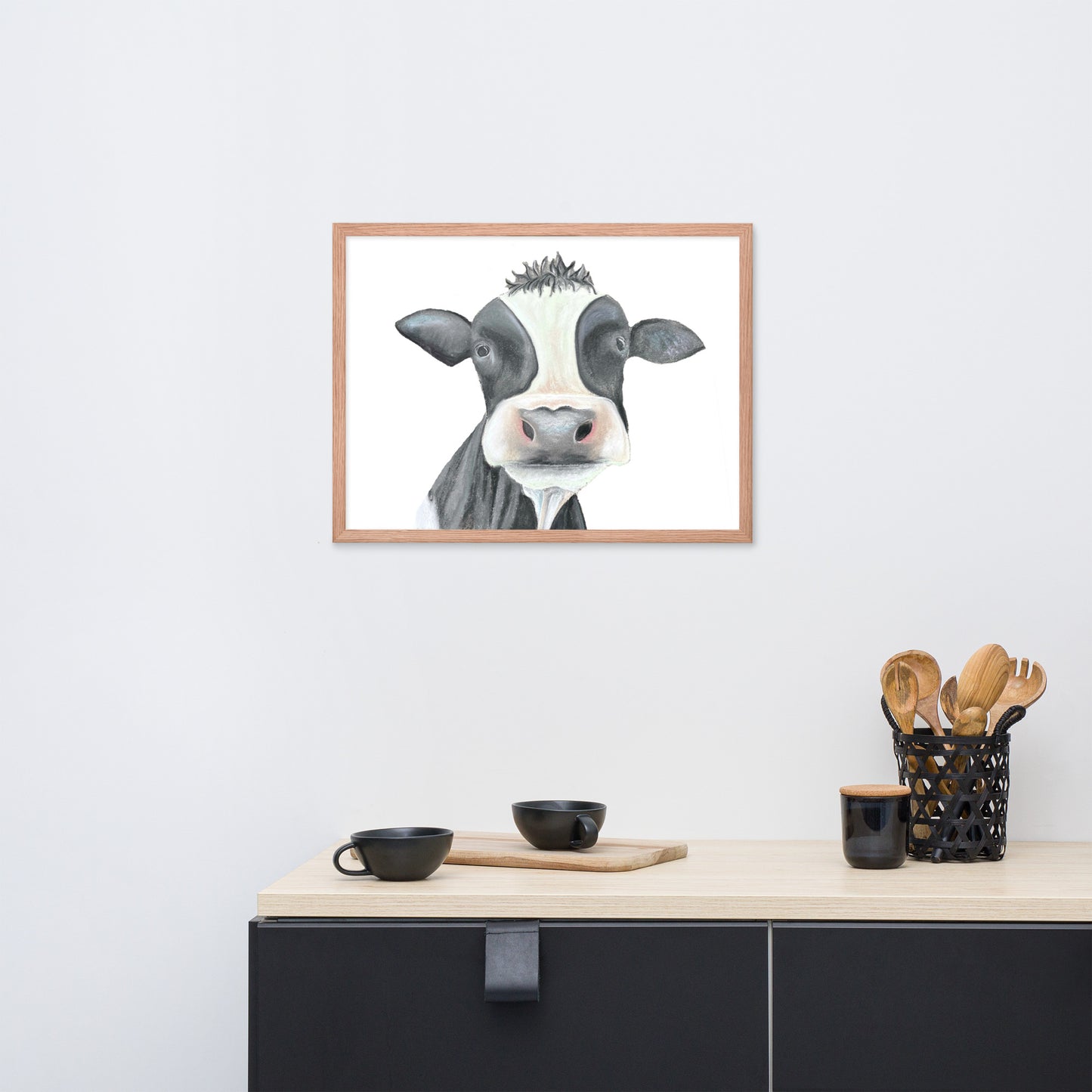 Cow Framed poster