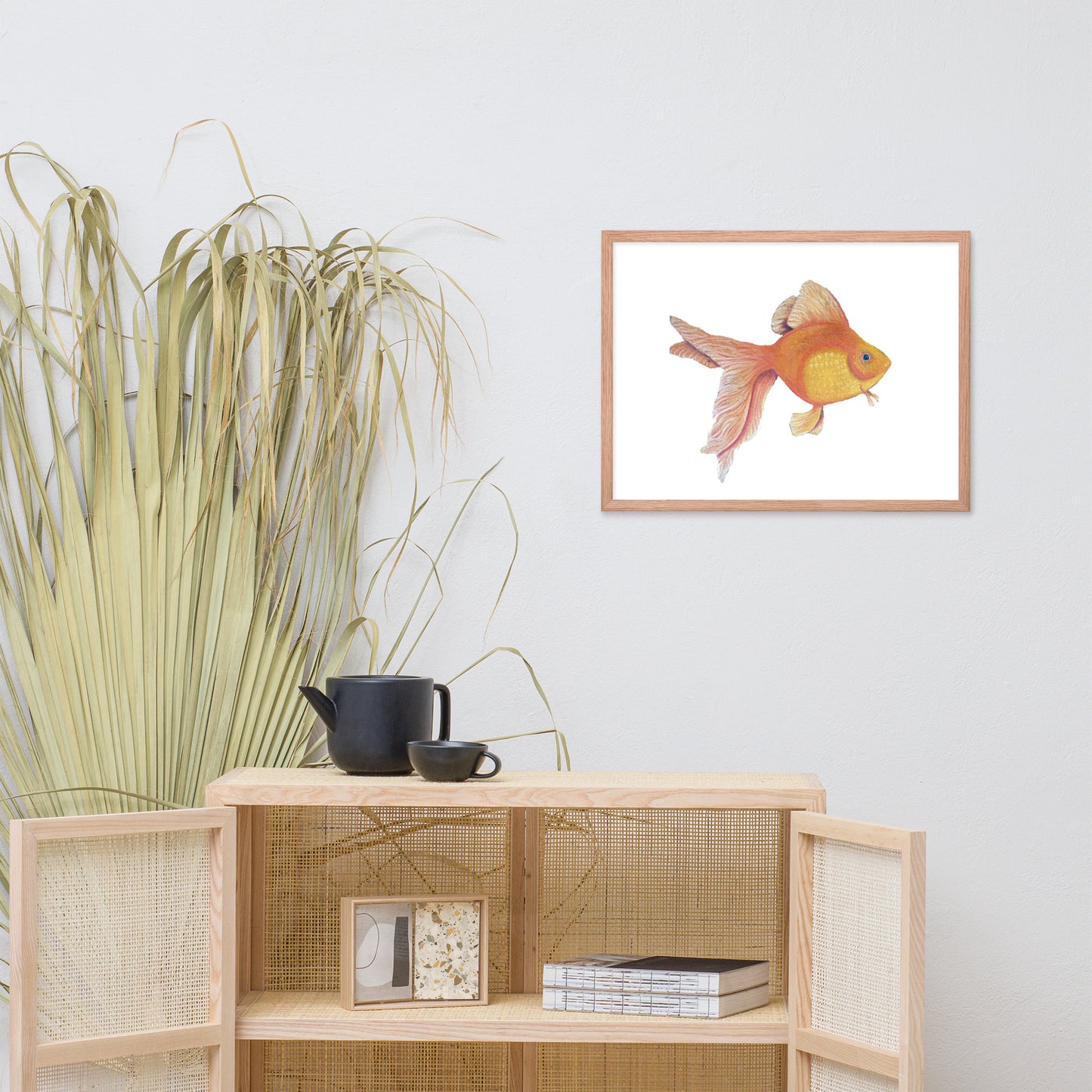 Good Luck Goldfish Framed poster