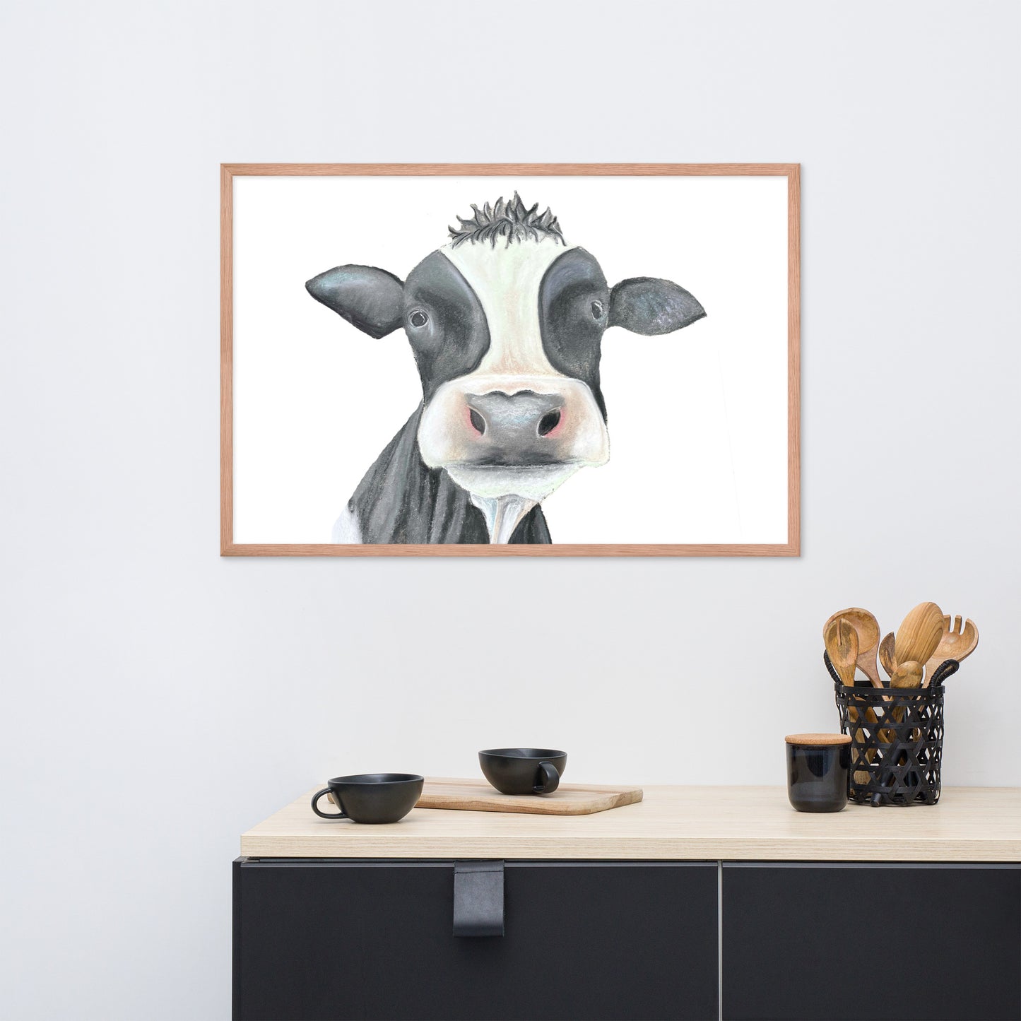 Cow Framed poster