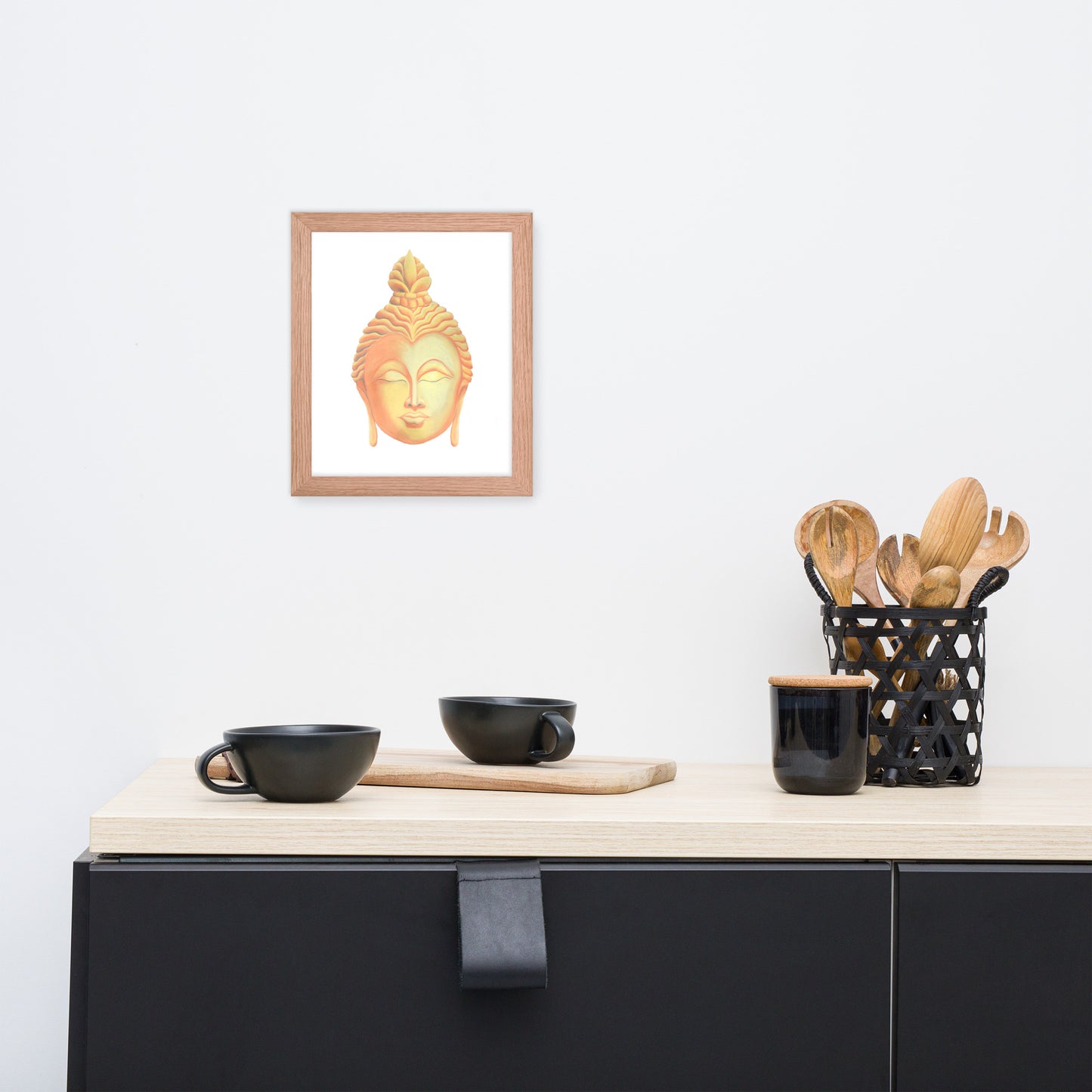 Golden Buddha Good Luck Framed poster