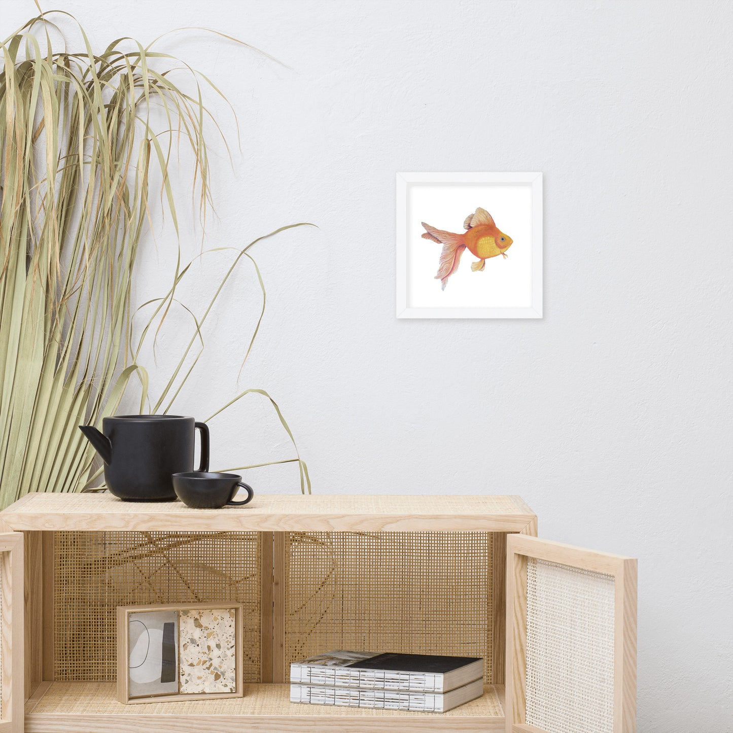 Good Luck Goldfish Framed poster