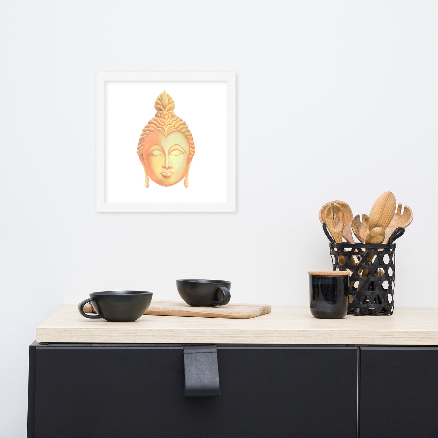 Golden Buddha Good Luck Framed poster