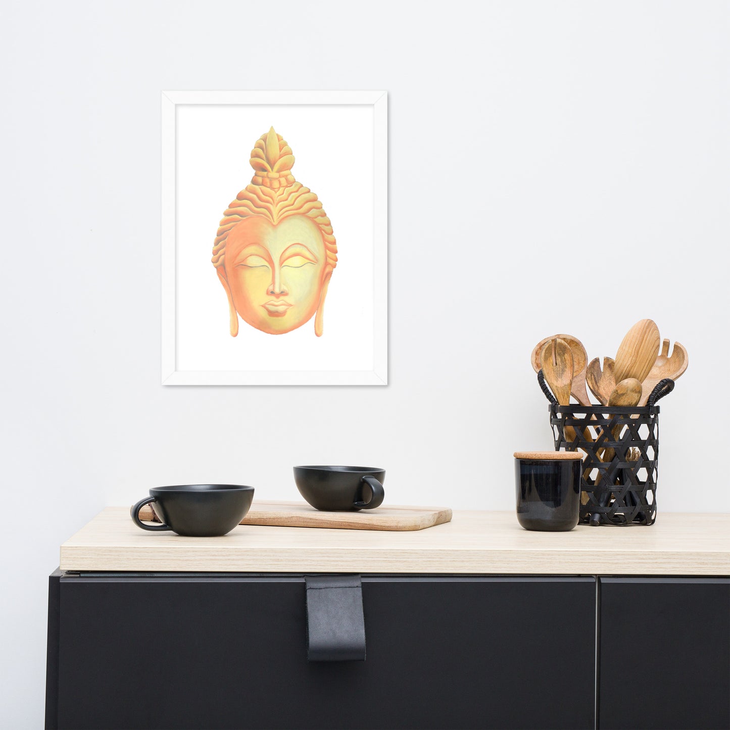 Golden Buddha Good Luck Framed poster