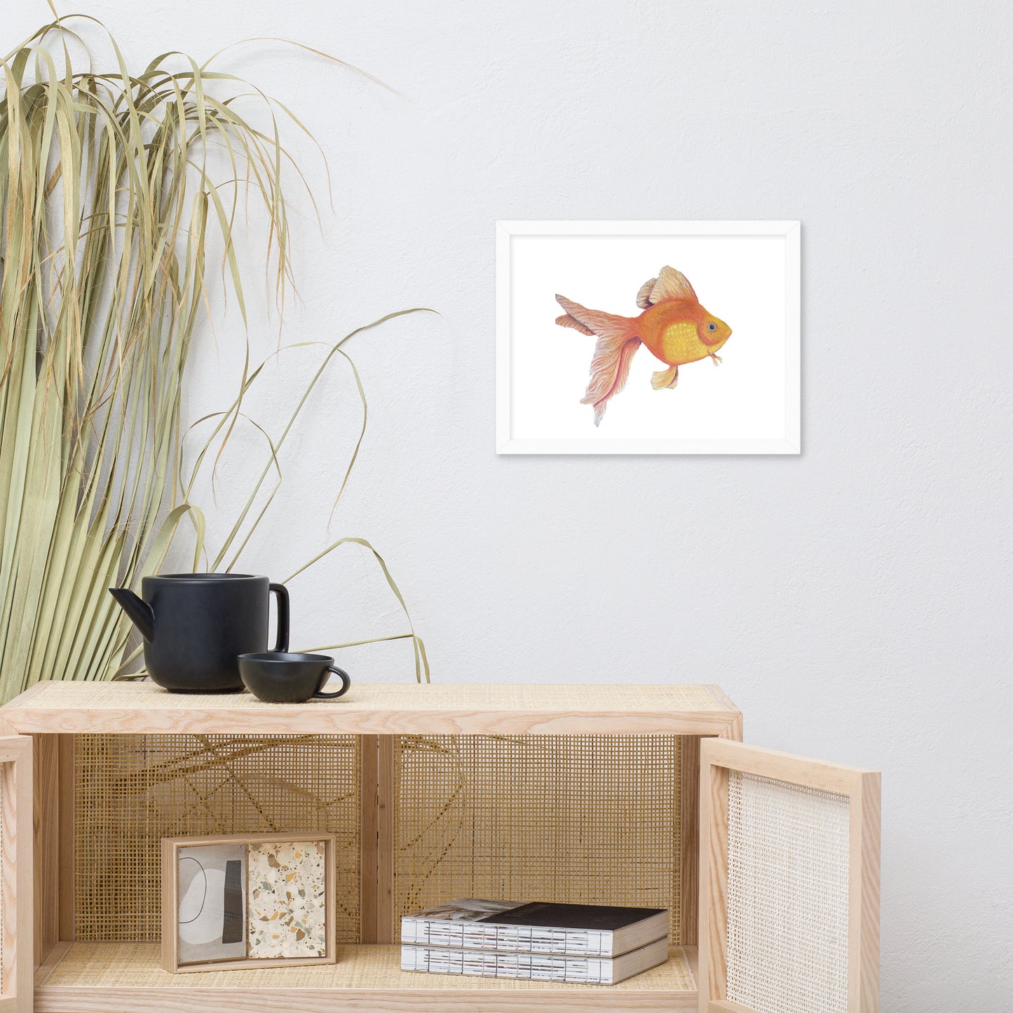 Good Luck Goldfish Framed poster