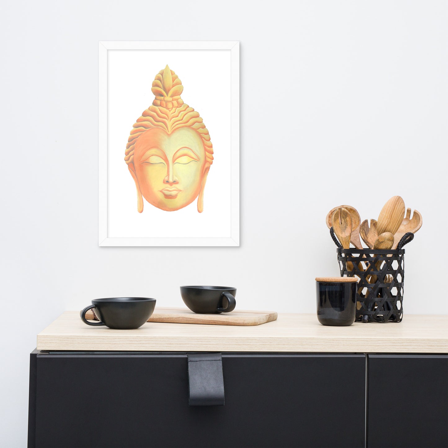 Golden Buddha Good Luck Framed poster