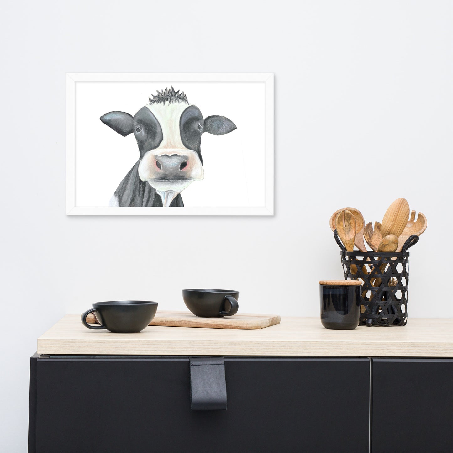 Cow Framed poster