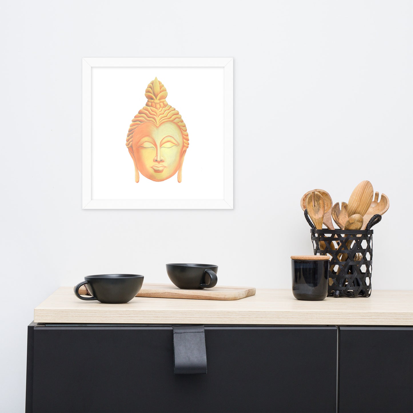 Golden Buddha Good Luck Framed poster
