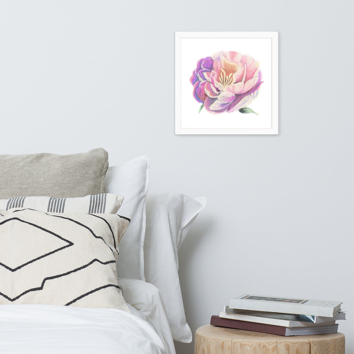 Peony Framed poster