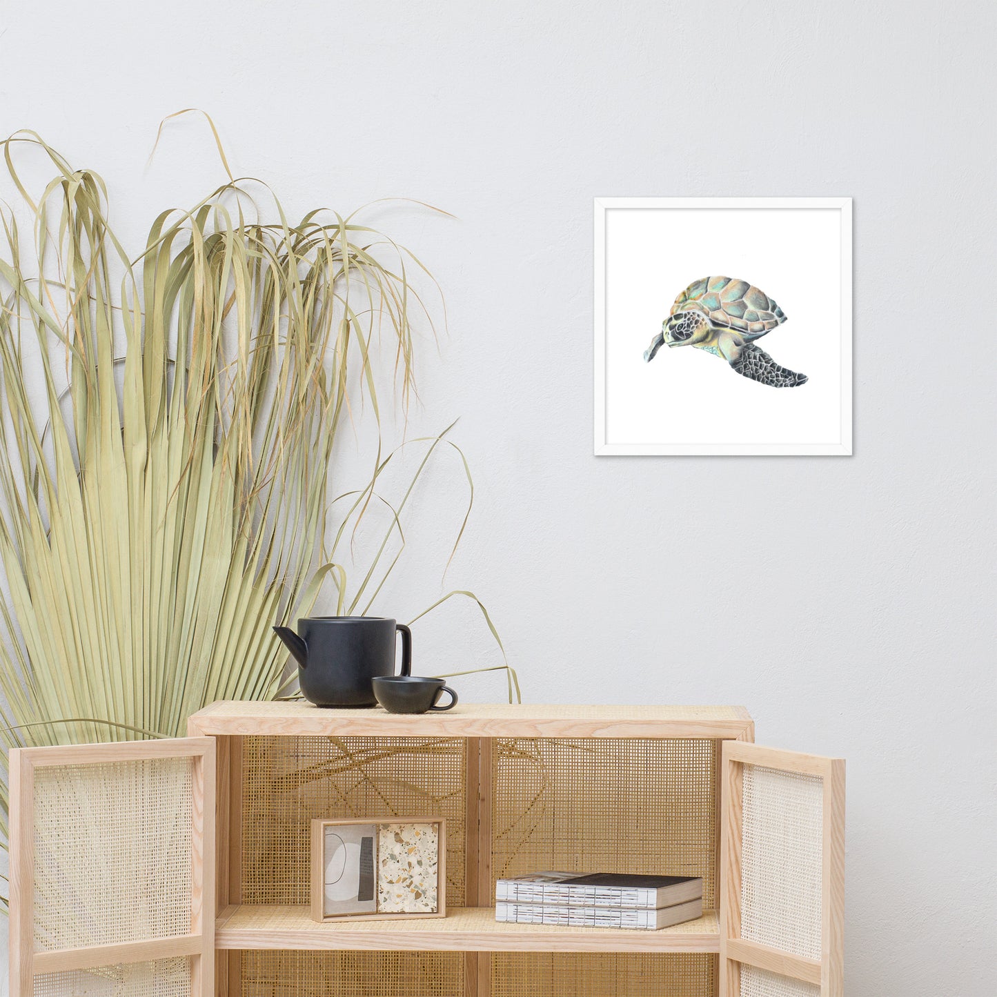 Hawaiian Sea Turtle Framed poster