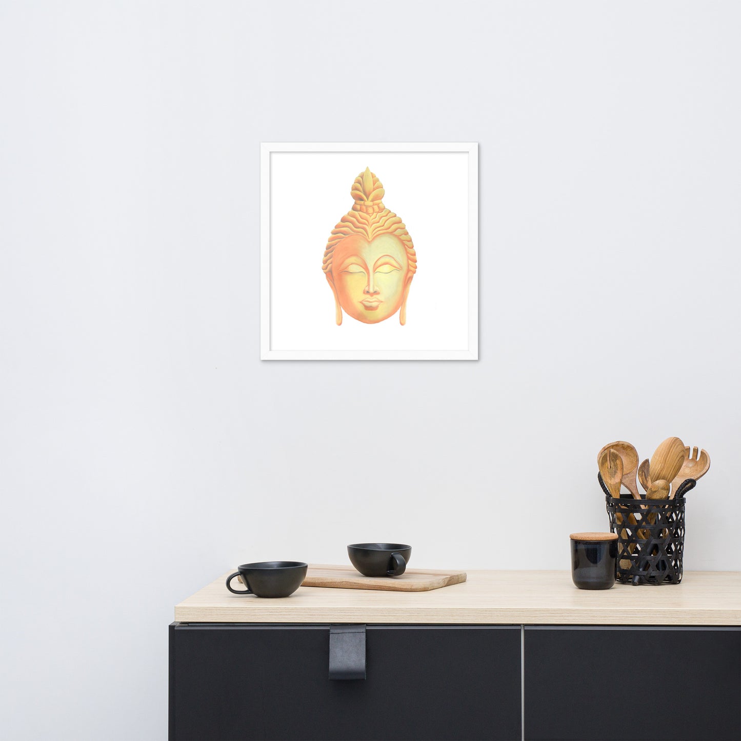 Golden Buddha Good Luck Framed poster