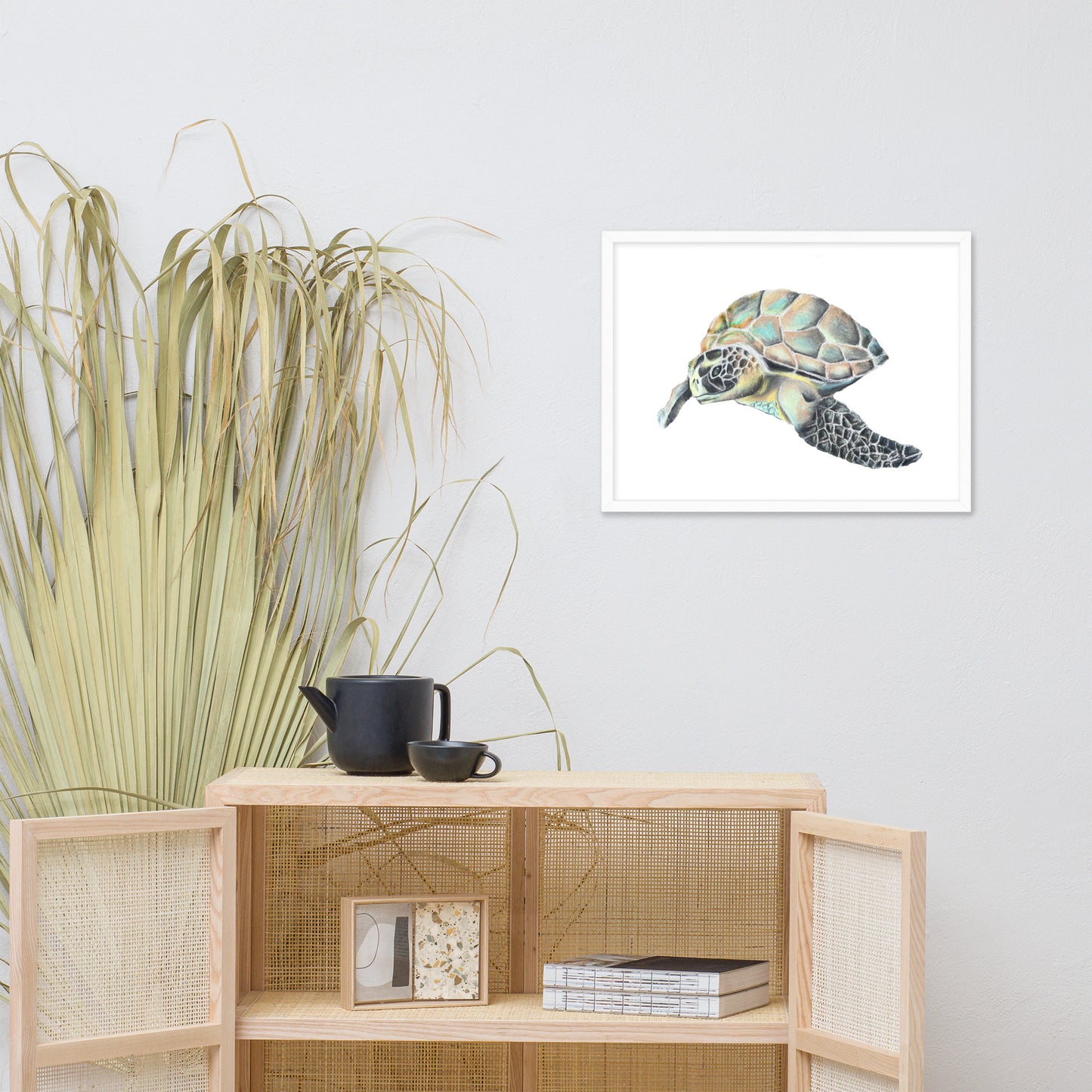 Hawaiian Sea Turtle Framed poster