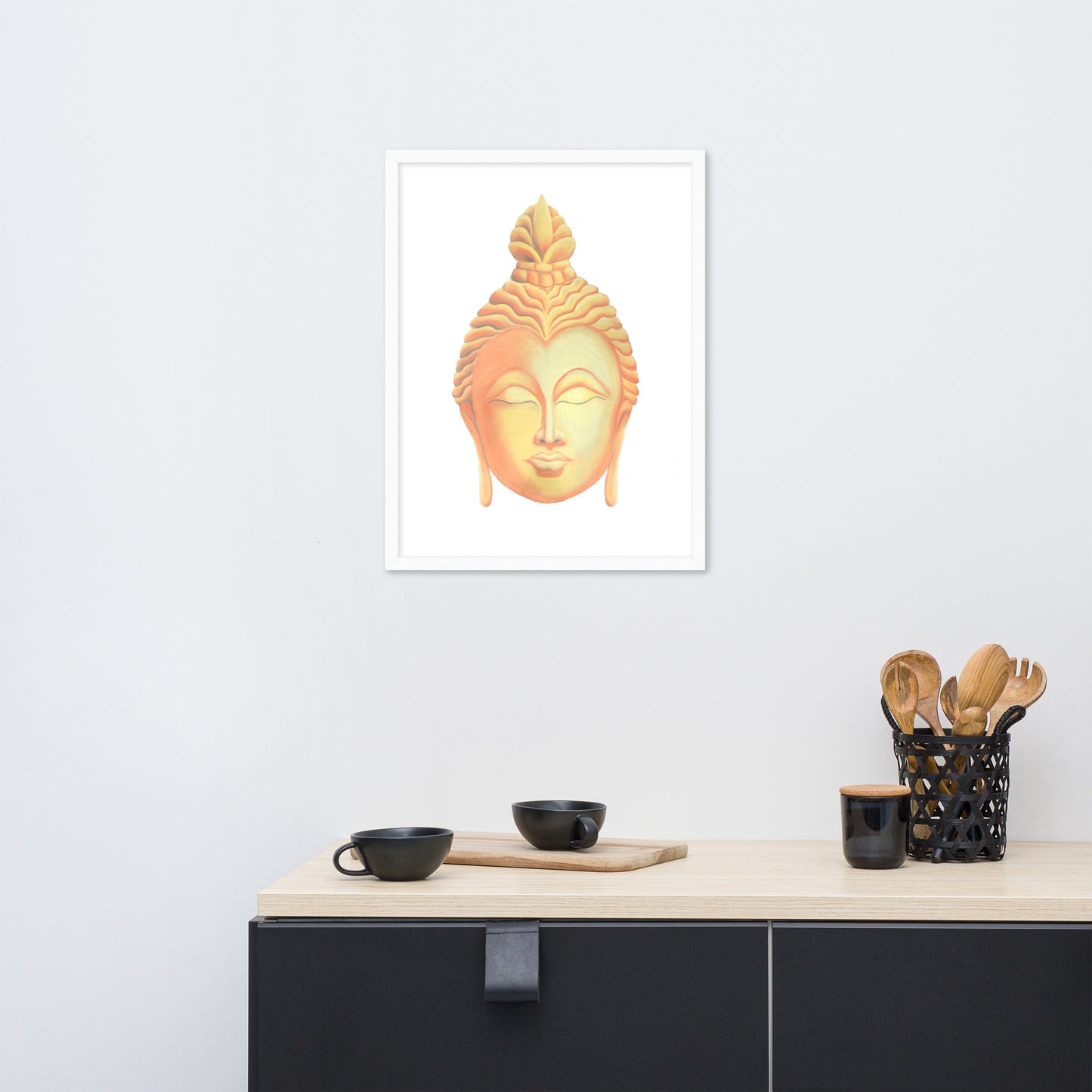 Golden Buddha Good Luck Framed poster