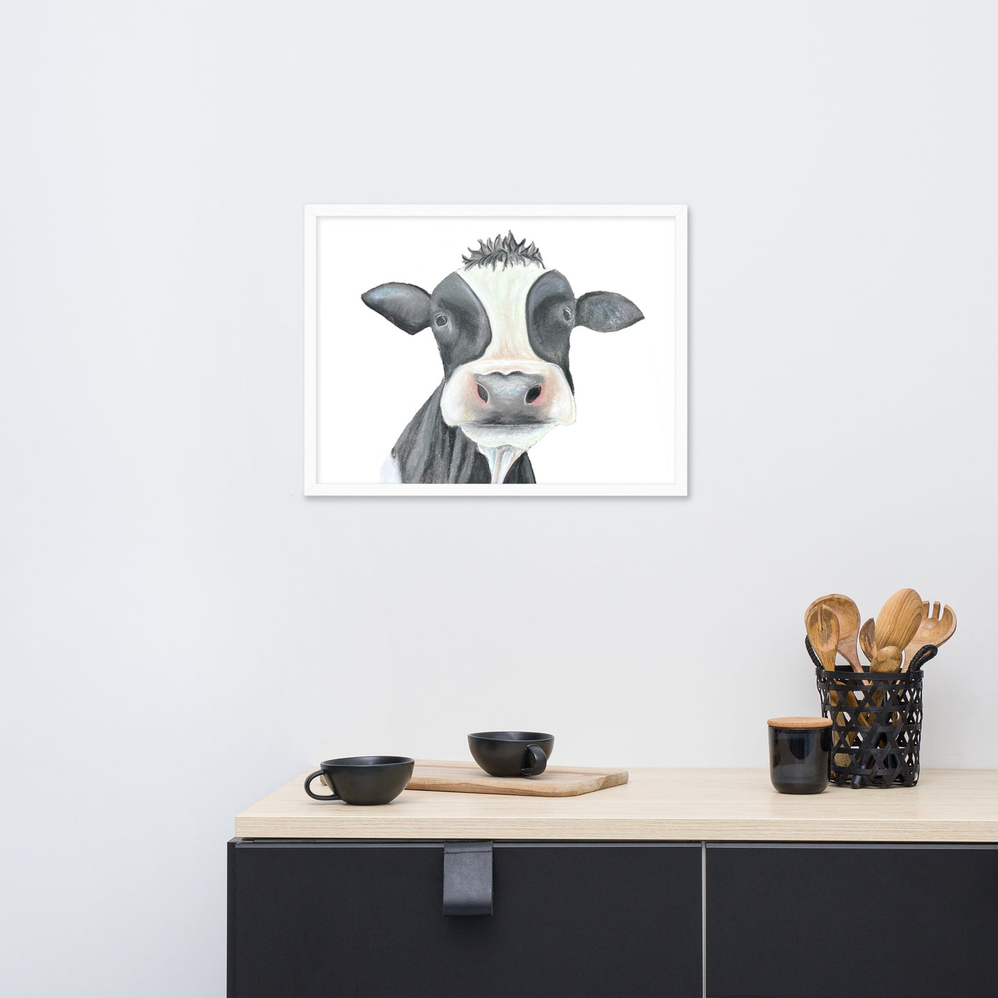 Cow Framed poster