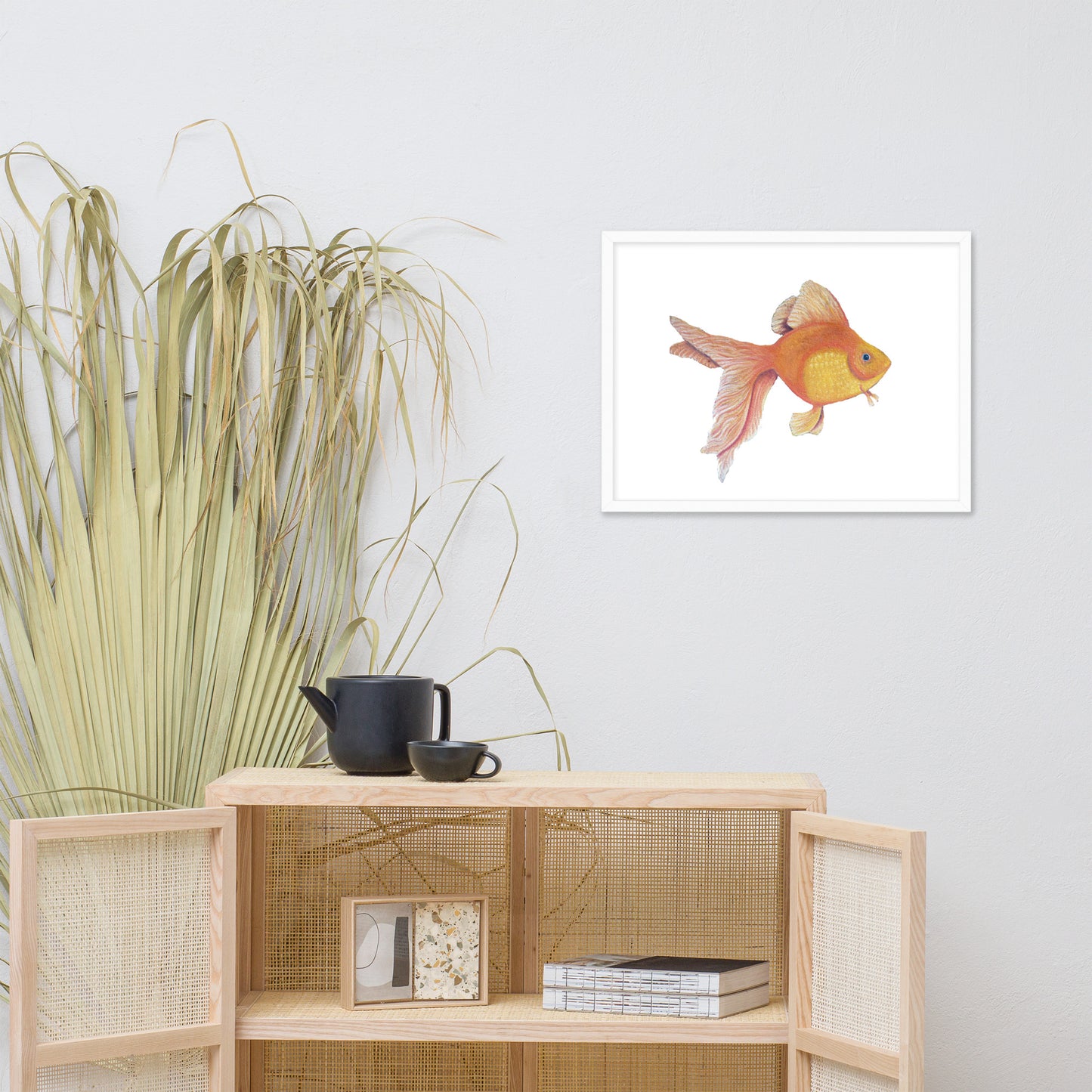 Good Luck Goldfish Framed poster