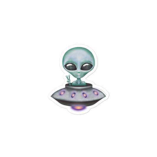 Baby Alien Bubble-free sticker