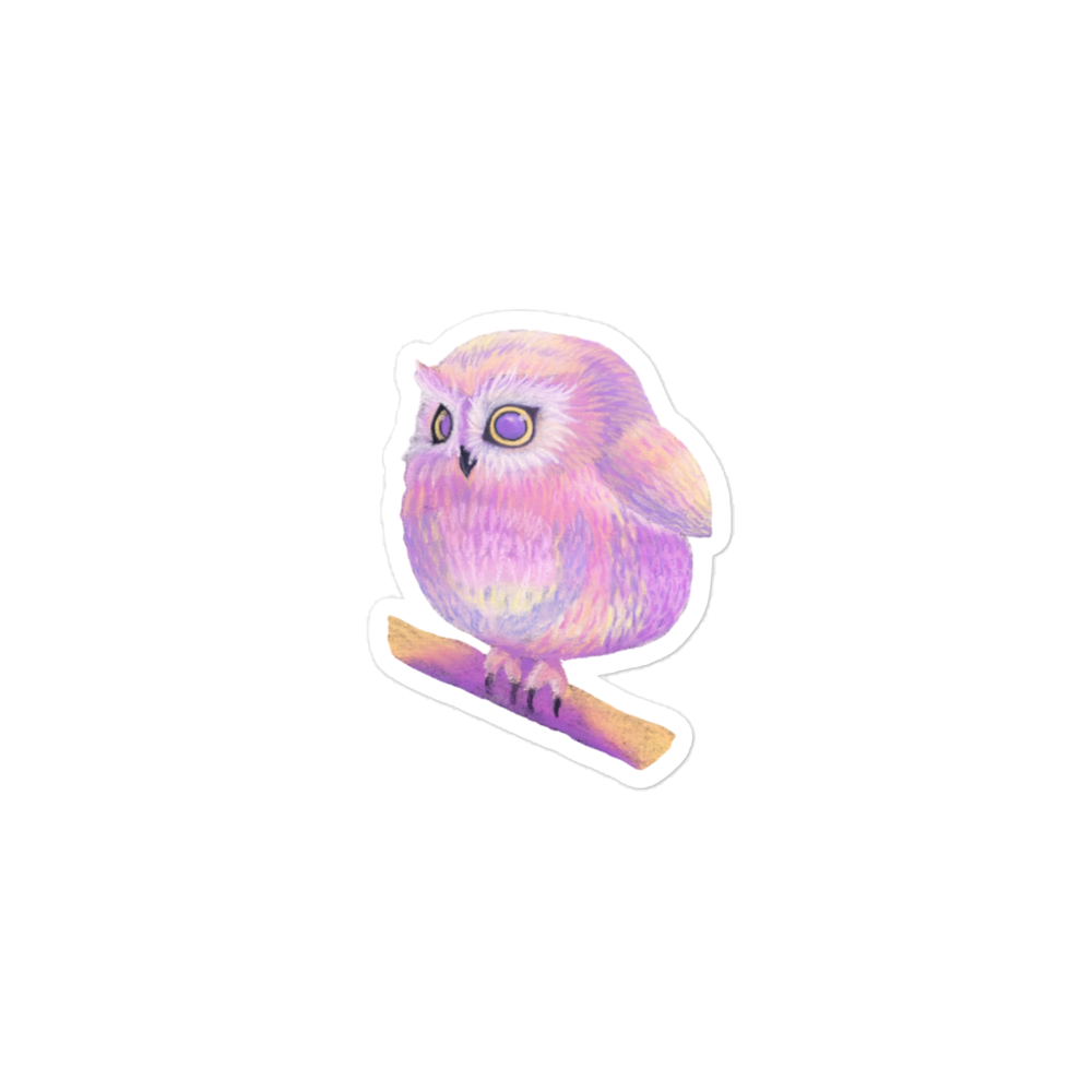 Baby Chonky Owl Sticker