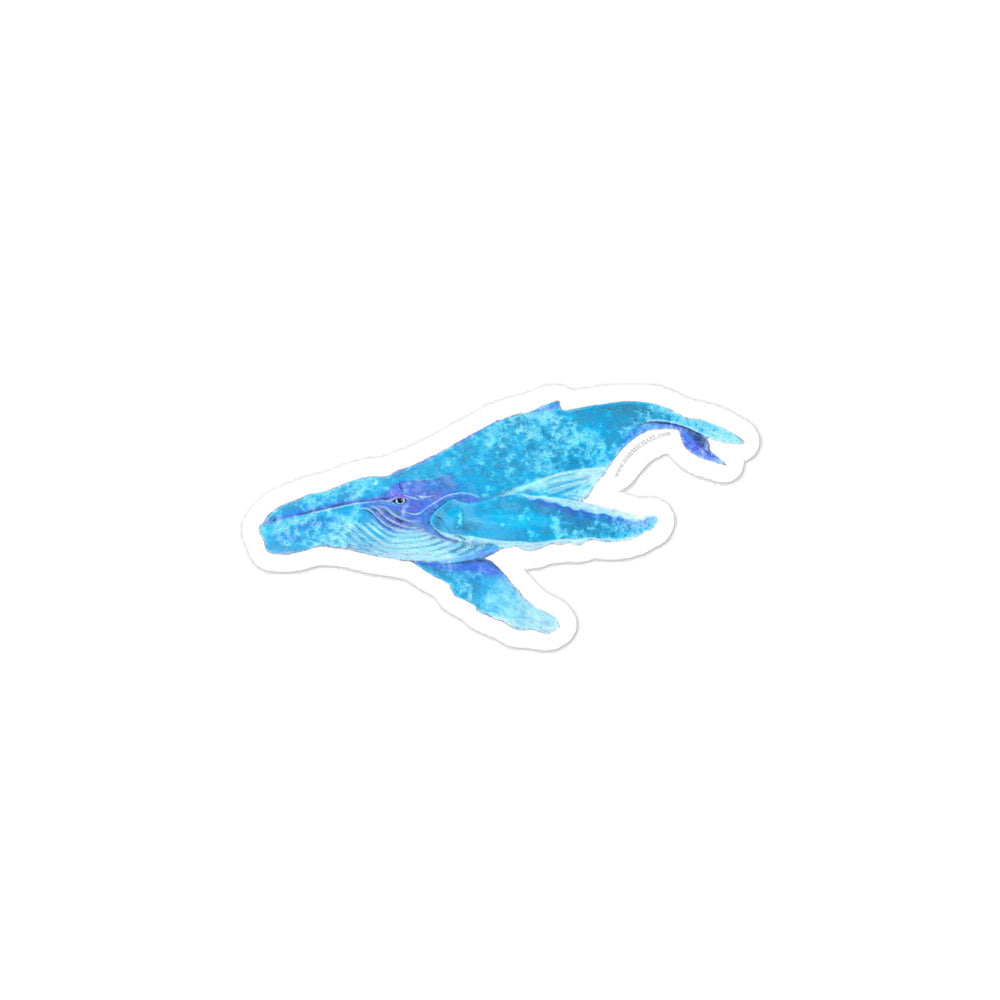 Humpback Whale Bubble-free Sticker