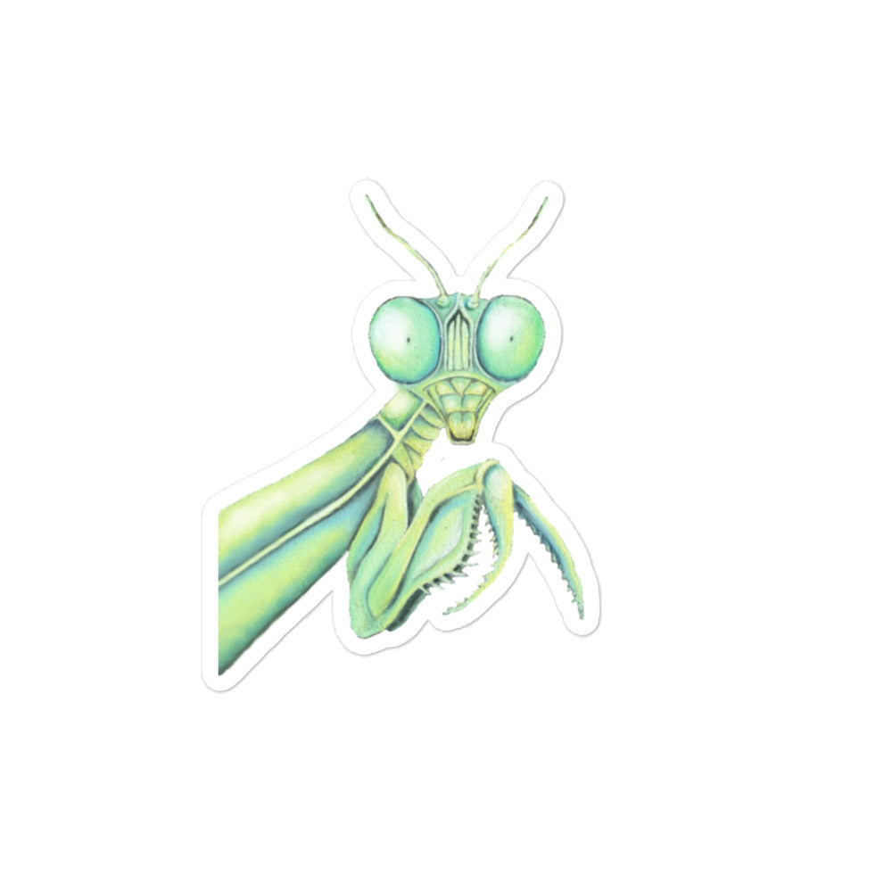 Praying Mantis Bubble-free sticker