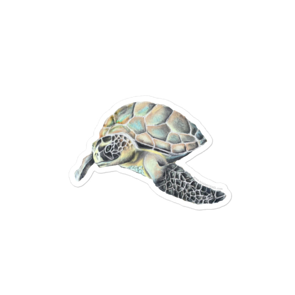 Hawaiin Sea Turtle Bubble-free stickers