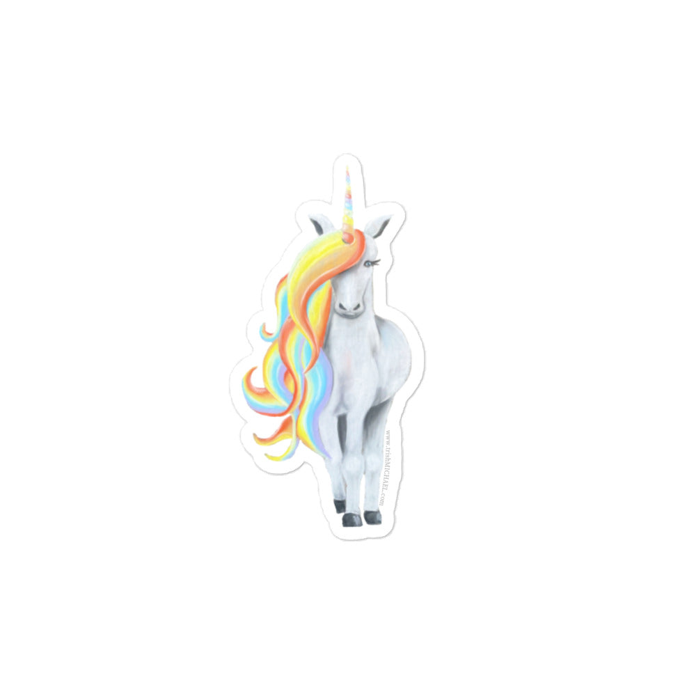 Rainbow Unicorn Bubble-free sticker