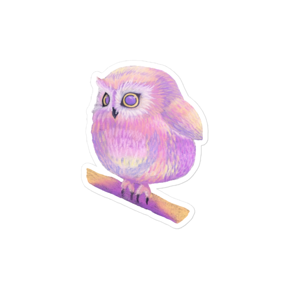 Baby Chonky Owl Sticker