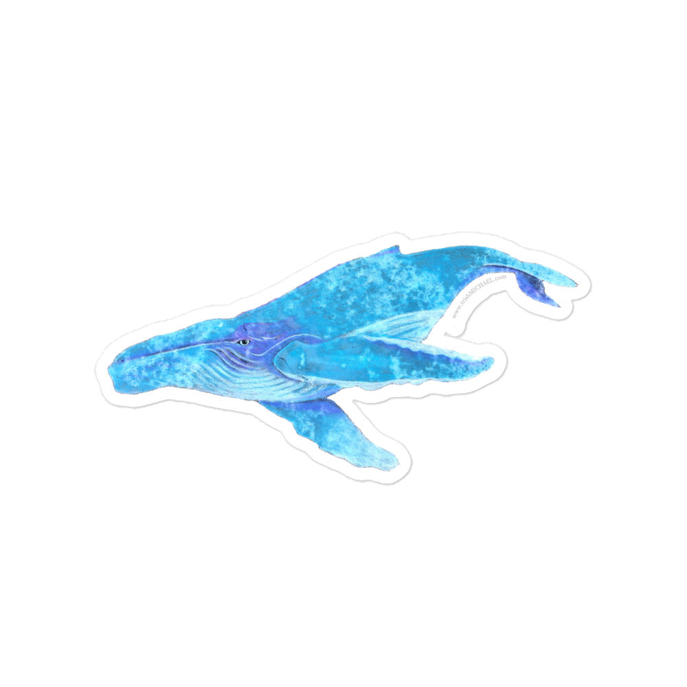 Humpback Whale Bubble-free Sticker