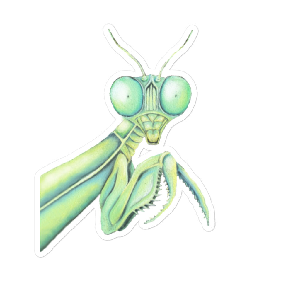 Praying Mantis Bubble-free sticker