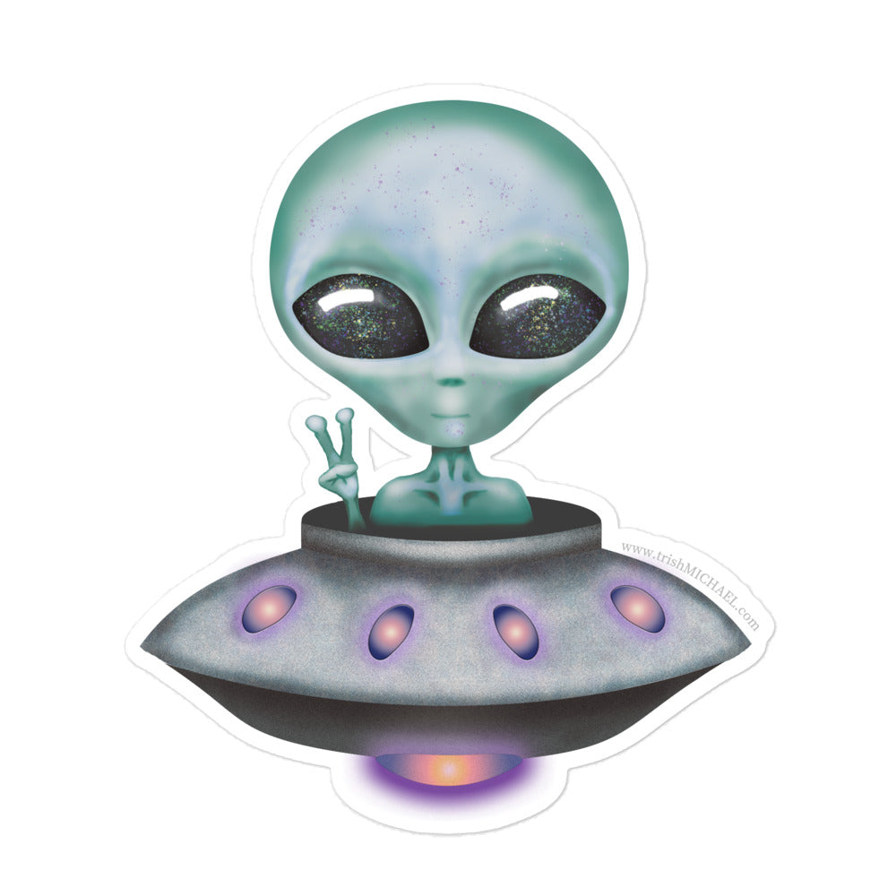 Baby Alien Bubble-free sticker