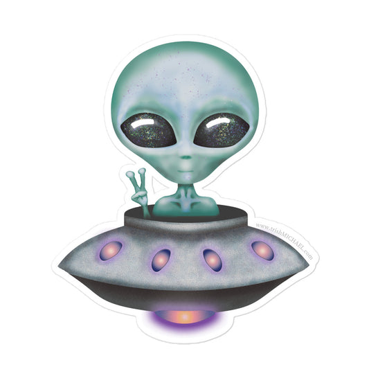 Baby Alien Bubble-free sticker
