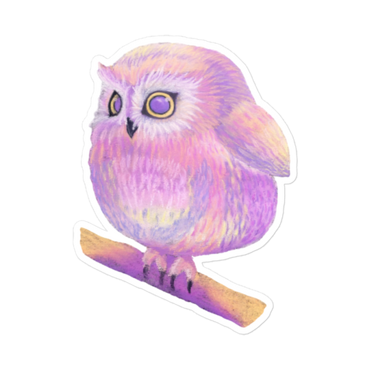 Baby Chonky Owl Sticker