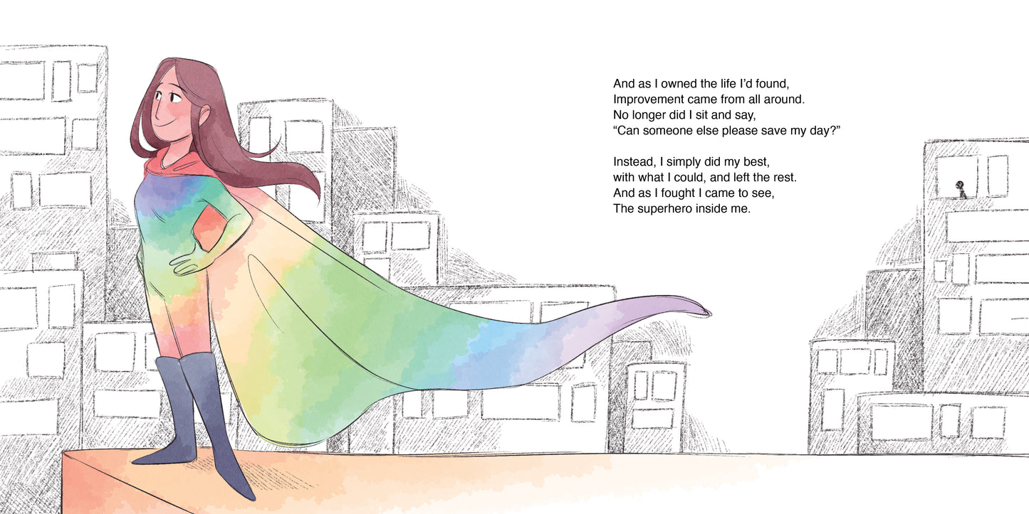 page from i feel super a book about being brave