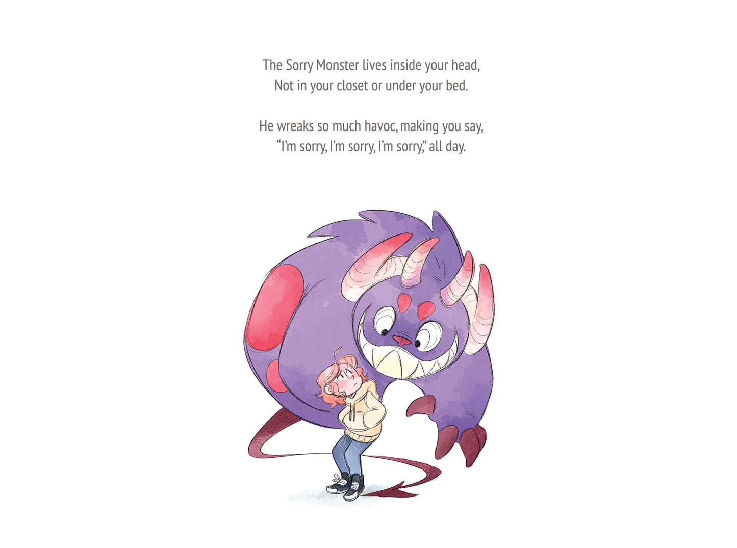 page from the sorry monster children’s book about people pleasing
